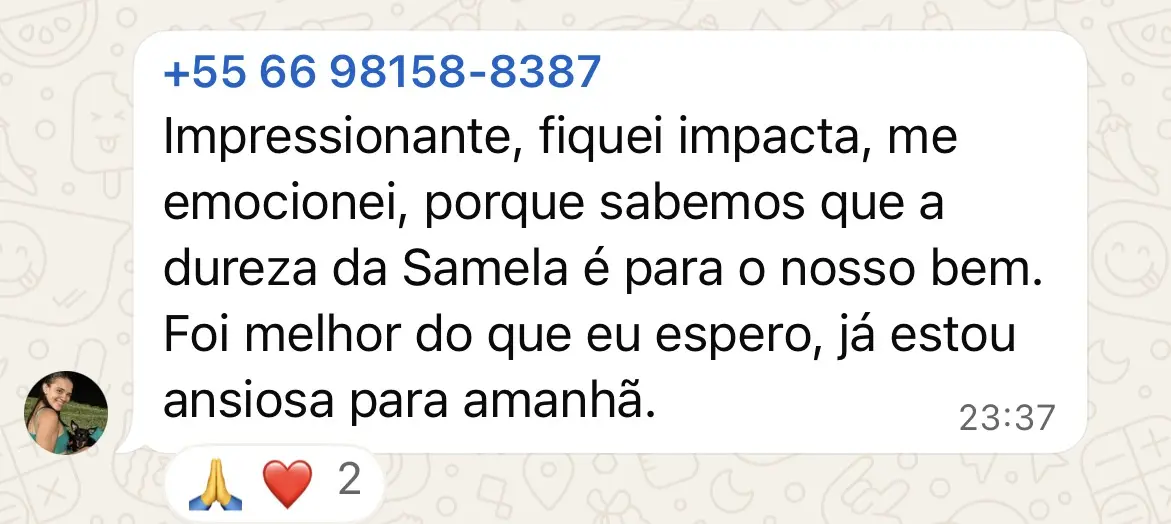Depoimento de aluna do Solo Fértil