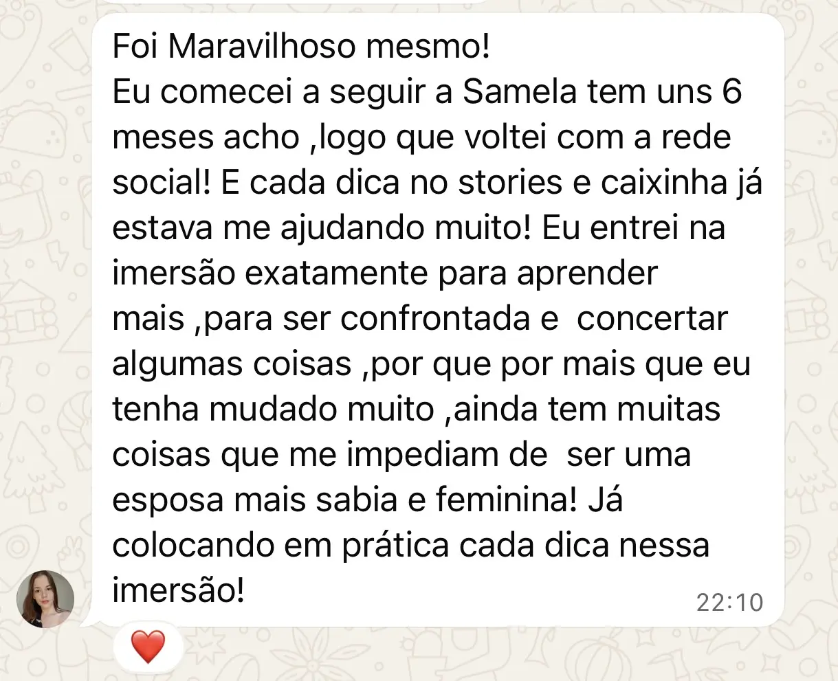 Depoimento de aluna do Solo Fértil
