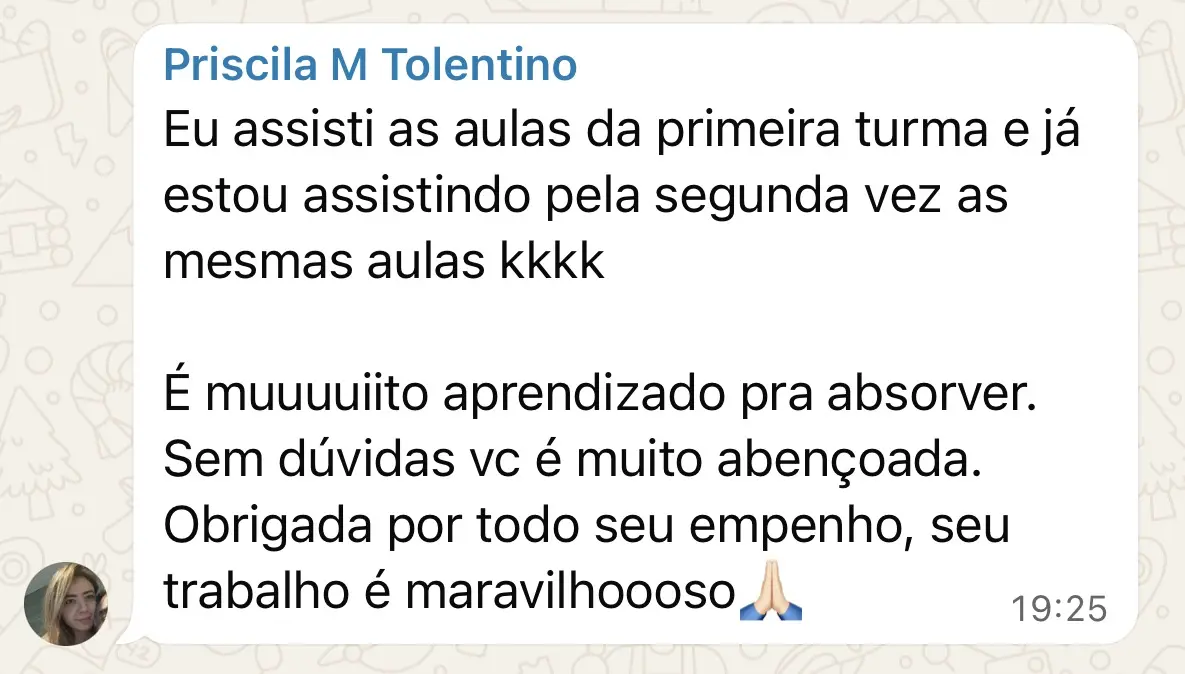 Depoimento de aluna do Solo Fértil